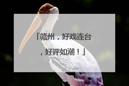 赣州，好戏连台，好评如潮！