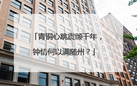 青铜心跳震颤千年，钟情何以满随州？