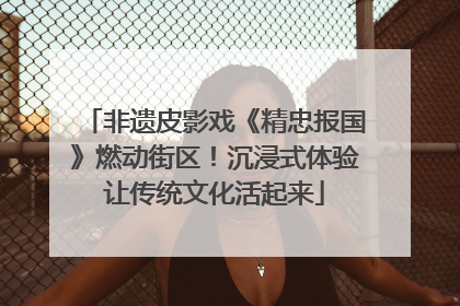 非遗皮影戏《精忠报国》燃动街区！沉浸式体验让传统文化活起来