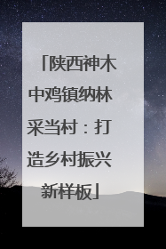 陕西神木中鸡镇纳林采当村：打造乡村振兴新样板