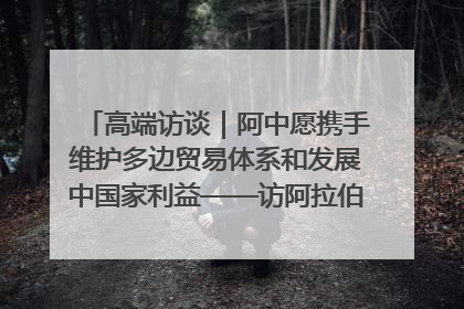 高端访谈｜阿中愿携手维护多边贸易体系和发展中国家利益——访阿拉伯议会议长亚马希