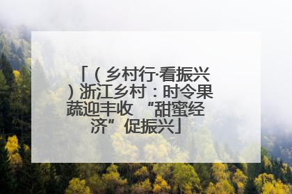 （乡村行·看振兴）浙江乡村：时令果蔬迎丰收 “甜蜜经济”促振兴