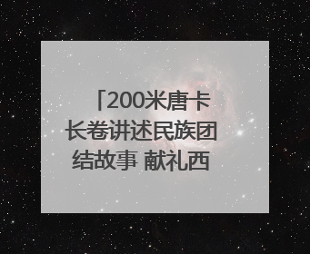 200米唐卡长卷讲述民族团结故事 献礼西藏自治区成立60周年
