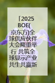 2025 BOE(京东方)全球供应伙伴大会隆重举行 共筑全球显示产业共生共赢新格局