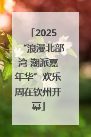 2025“浪漫北部湾 潮派嘉年华”欢乐周在钦州开幕