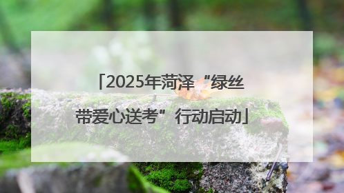 2025年菏泽“绿丝带爱心送考”行动启动
