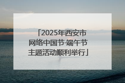 2025年西安市网络中国节·端午节主题活动顺利举行