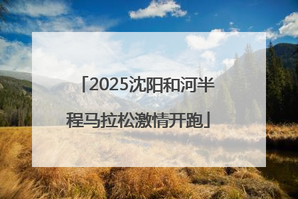 2025沈阳和河半程马拉松激情开跑