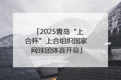 2025青岛“上合杯”上合组织国家网球团体赛开幕