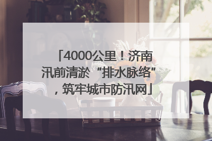 4000公里！济南汛前清淤“排水脉络”，筑牢城市防汛网