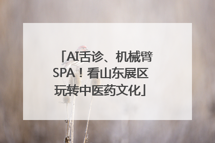 AI舌诊、机械臂SPA！看山东展区玩转中医药文化