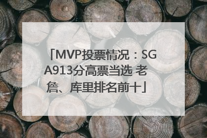 MVP投票情况：SGA913分高票当选 老詹、库里排名前十