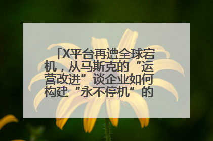 X平台再遭全球宕机，从马斯克的“运营改进”谈企业如何构建“永不停机”的数字护城河